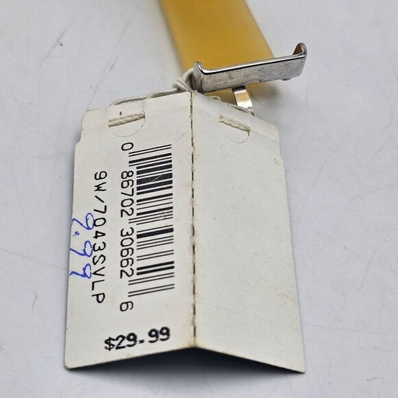 Nine West Womens Digital Watch Yellow Strap Crystal Accents Water Resistant - Picture 5 of 8